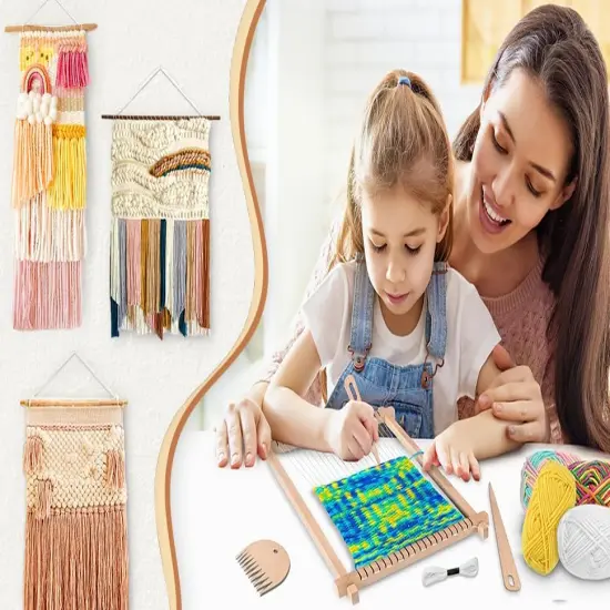 9 * 11 inch - Weaving Loom Kit for Beginners Adults {2}