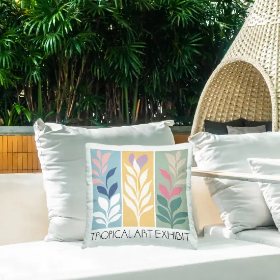 Stupell Industries Tropical Jungle Exhibit Outdoor Pillow, 18 x 7 x 18 {2}