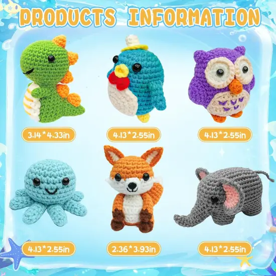 6PCS Crochet Kit for Beginners, 2026 Knitting {3}