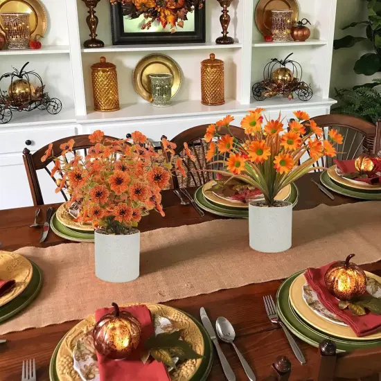 4PCS Fall Fake Potted Plants Thanksgiving {6}