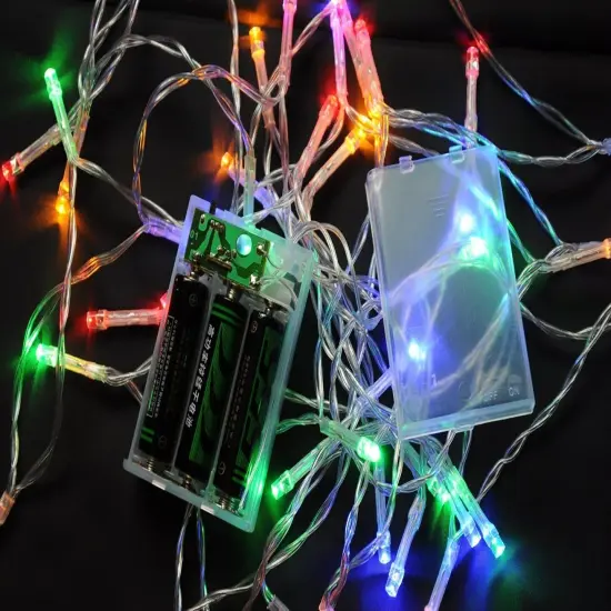 Battery Operated Christmas String Lights - 13 FT (Multicolor) {3}