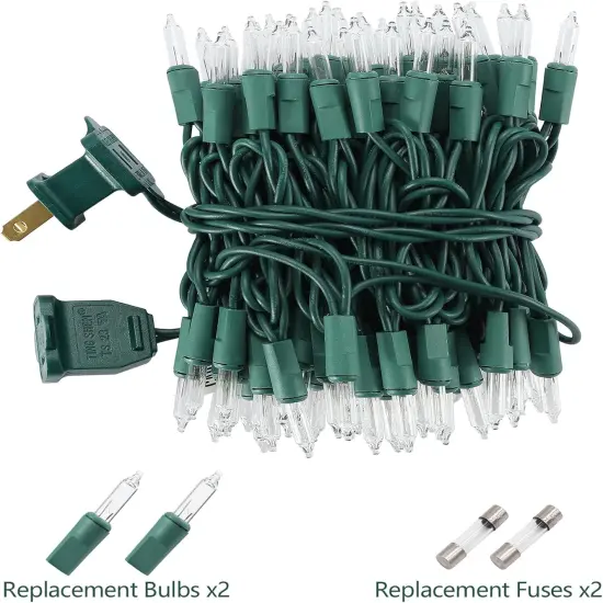 21FT White Christmas String Lights - 100 Count {4}