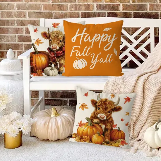 Fall Pillow Covers {2}