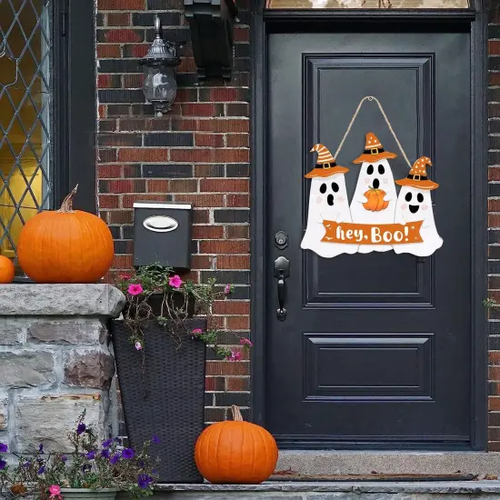 Halloween Decorations Ghost Door Sign {2}