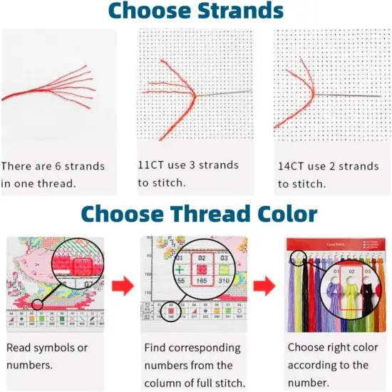 Red Truck with Christmas Tree Golden Retrievers DIY 11CT Stamped Cross Stitch Kits for Beginners Easy Needlepoint {3}