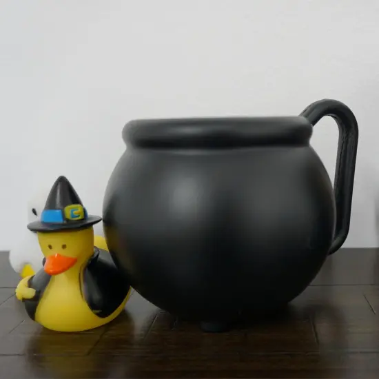 4E's Novelty Black Kettle Mugs 12 Pack, 12oz Plastic Cauldron Cups, BPA-Free Witch Party Favors, Halloween Mugs, St. Patrick&rsquo;s Day Pots of Gold, Wizard Party Supplies, Candy Holders & Decorations {3}