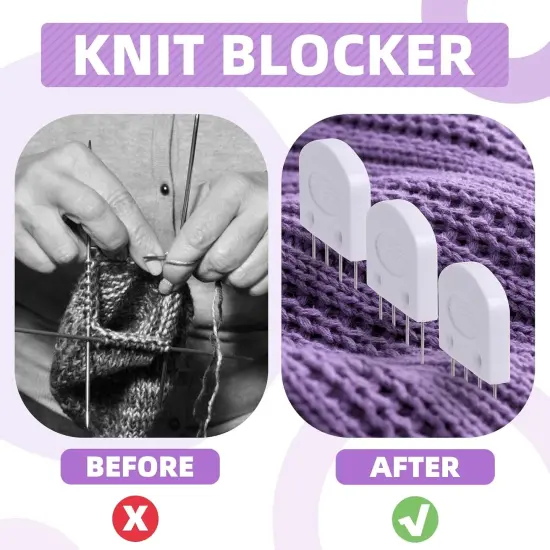 40 Pcs Knit Blockers & Pins Kit {4}