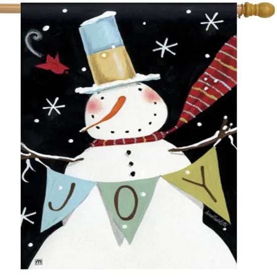 Snowman Celebration Flag Christmas Banner {1}