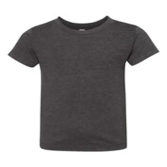 BELLA + CANVAS&reg; Toddler Crewneck Short Sleeve Jersey T-Shirt Dark grey heather {2}