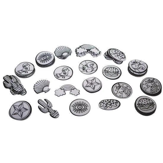 Velvet Art Iron-On Patches to Color (Pack of 100) {1}