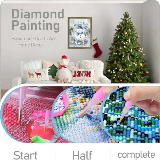 Christmas SnowmanDiamond Art Kits for Adults {3}