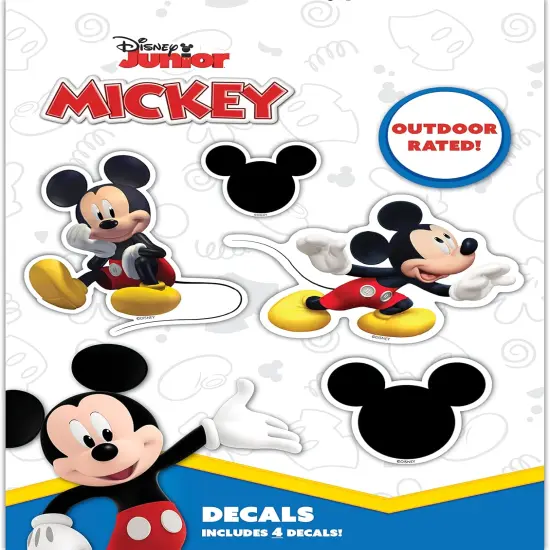 Disney Junior Mickey Mouse Clubhouse Decals - Set of 4 Mickey Mouse Stickers {1}