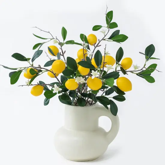5pcs 24&ldquo; Artificial Lemons Branches {1}