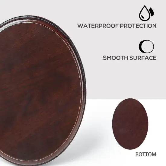 Wood Oval Base-Hand Casting Structure Base, DIY Crafts,Home Decoration, 6x8 {3}