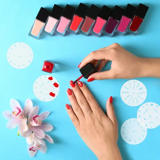 Airbrush Nail Stencils - Nail Art Stencils Set #2: 320 Unique Designs from 20 Individual Templates {6}