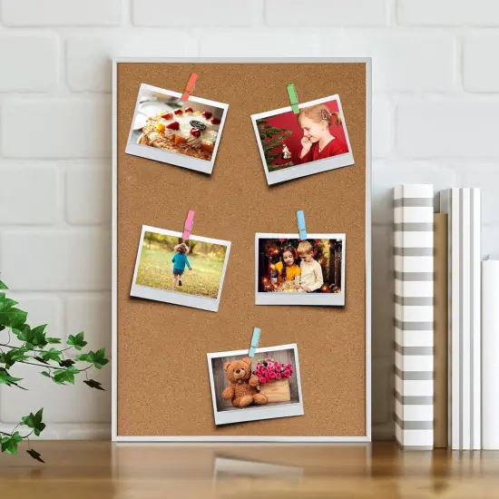 50Pcs Wooden Clips Push Pins Tacks for Cork Board Artwork {5}