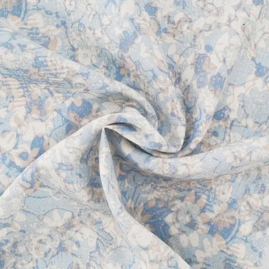 1 Yard Sky Gray Slub Rayon Fabric for Dresses Blouses Summer Clothing Projects Width 55/56 Inches {1}