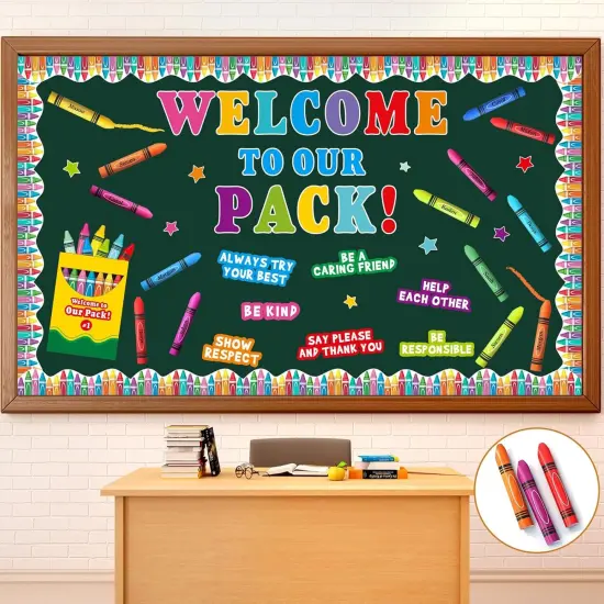3D Welcome to Our Pack Bulletin Board Set {1}