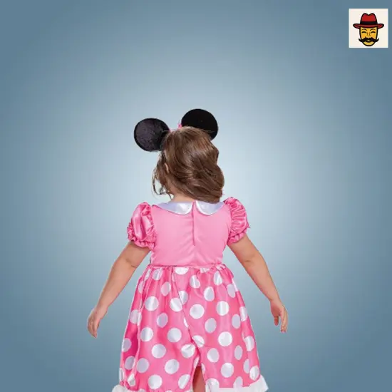 Disney Minnie Mouse Adaptive Pink Costume with Headband {4}