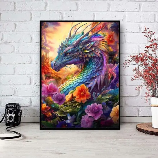 Dragon Diamond Art Kits for Adults, Dragon Diamond Painting Kits for Adults Beginners, Dragon DIY 5D Gem Art for Beginners, Dragon Diamond for Gifts Home Wall Decor 12x16 inch {2}