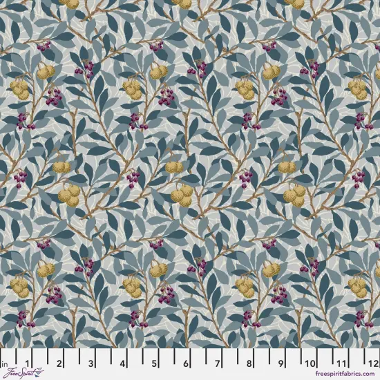 Arbutus in Slate (pwwm117.slate) | Red House | The Original Morris & Co | Free Spirit {1}