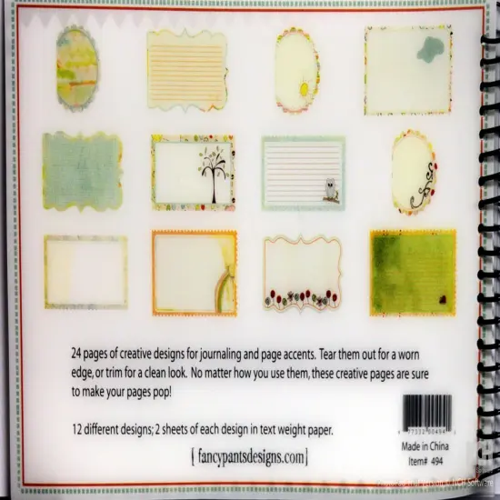 Fancy Pants Designs On A Whimsy 5 x 8 Notebook Journal {6}