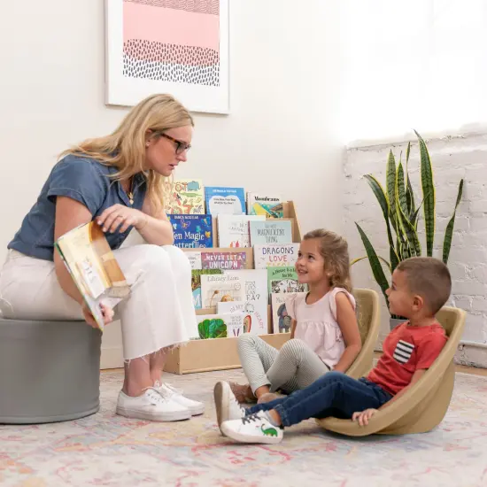 Leaf Floor Seat, Rocker Chair, 6-Piece Sand {6}