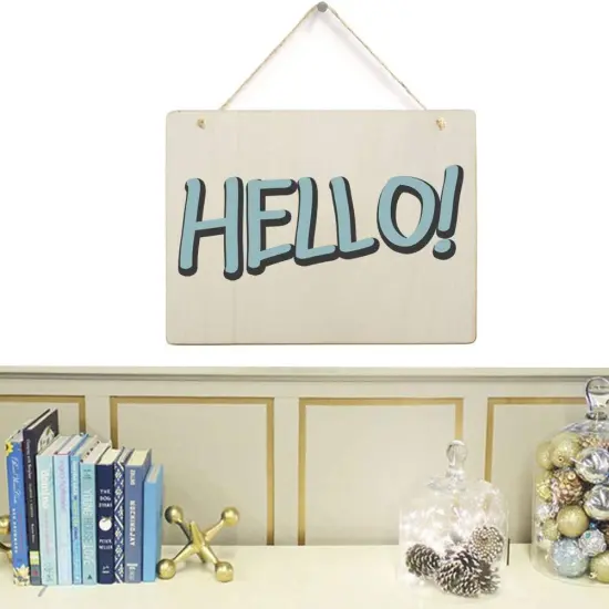 6 Pack Blank Wooden Plaque Rectangle Unfinished Wood {5}