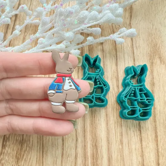 PETER RABBIT | CHRISTMAS | CHILDREN TOY RABBIT | CLAY CUTTERS {3}