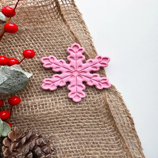 Scandinavian Folk Christmas Ornament Clay Cutters | Snowflake | Ornament {7}