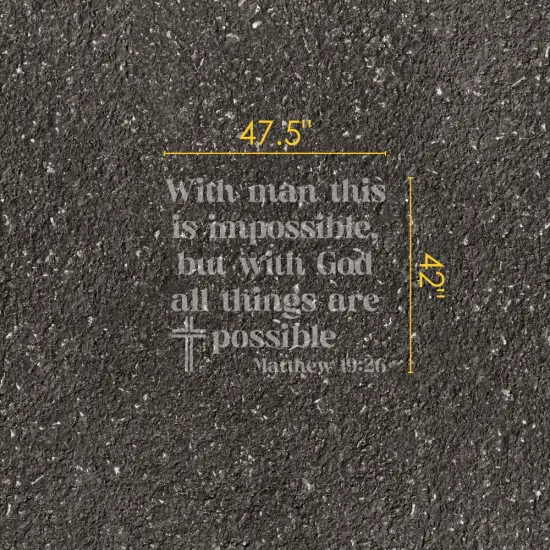 Matthew Bible Verse Parking Space Stencil | High School Senior Parking Spot Stencil | Reusable Stencil | Stencil Ease | {5}
