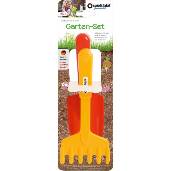 Spielstabil Garden Set for Kids Ages 2-4, Includes Hand Rake & Shovel, Outdoor Toys for Toddlers and Kids Gardening Tools, Made in Germany Multicolor {5}