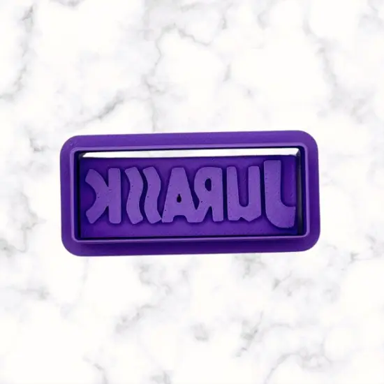 Dinosaur Jurassic (A) Name Cookie Cutter and Stamp {3}