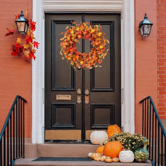 Artificial Fall Wreath 20&rsquo;&rsquo; {3}