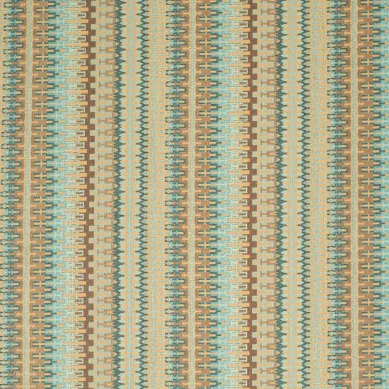 Aegean - AquaTeal AbstractGeometric Upholstery Fabric 54 Inches" {1}