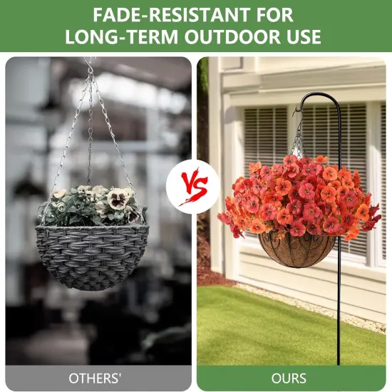 12 Artificial Flowers Fall Decoration - Fake Mums {3}