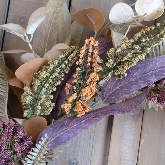 Autumn Leaves Eucalyptus Leaf Fall Wreath {3}