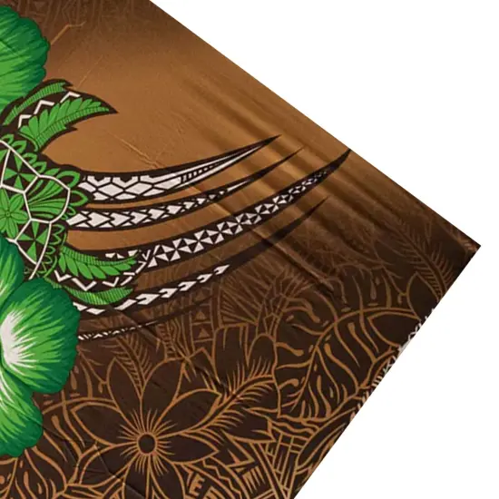 Hibiscus Turtle Tribal Assortment Polyester Sarong 72" L x 45" W Brown {6}