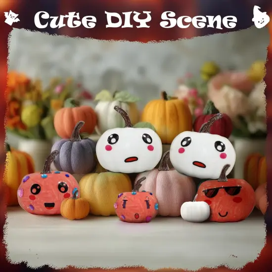 36 Pcs Pumpkin Decorations Halloween Crafts {5}