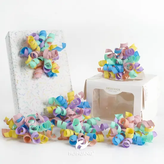 Curly Ribbon Bows Pastel Bows for Gift Wrapping {1}