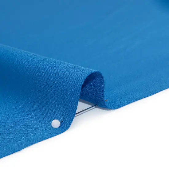 1 Yard Bright Blue Polyester Crepe Back Satin 56" Width Designer Fabric {2}