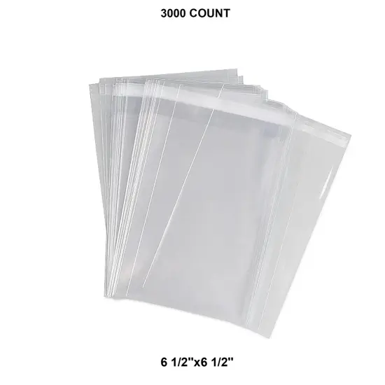 Tough Lip & Tape Self-Sealing Bags 6 1/2" x 6 1/2" &ndash; 1.6 mil {1}