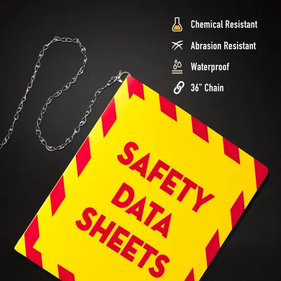 Avery UltraDuty SDS Binder with Chain, Durable Poly Binder, 2" Slant Ring, Holds 530 Sheets (77712) {2}