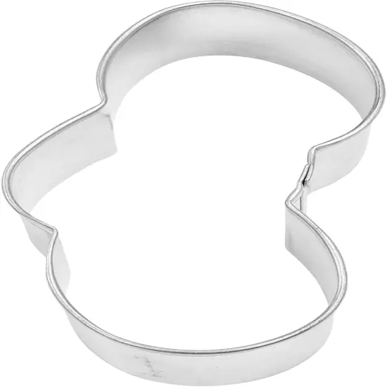 Stacked Eggs 3.75" Tinplated Cookie Cutter, Silver {3}
