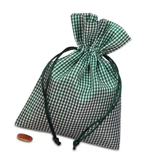 Gingham Green Totes 5'' x 7'' Versatile and Charming {4}
