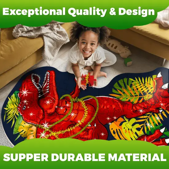 2x3 FT Shaped Giant Puzzles for Kids Ages 3-6 | T-Rex {4}