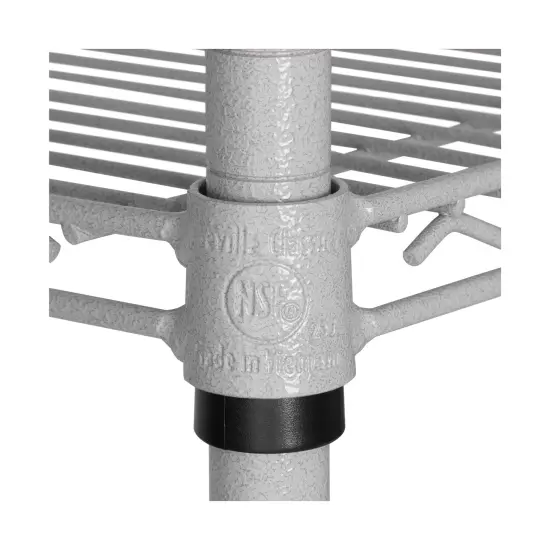 Seville Classics UltraDurable 6-Tier NSF Steel Shelving with Shelf Liners, 48" W x 18" D x 75.5" H Granite {4}