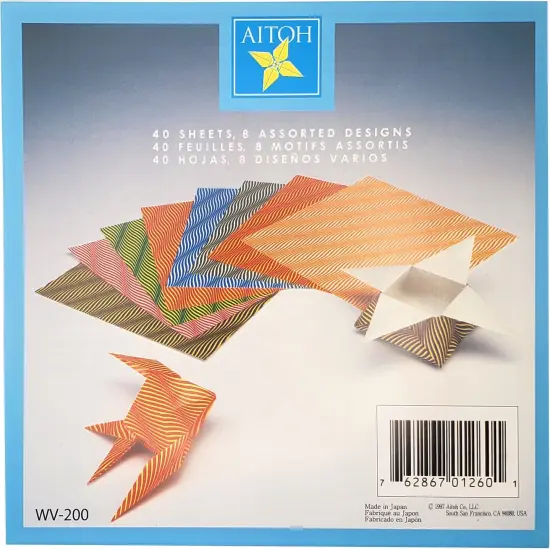Origami Paper 6"X6" 40/Pkg-Colorwave {3}