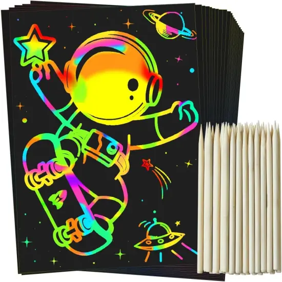 Scratch Rainbow Art Paper Set {1}