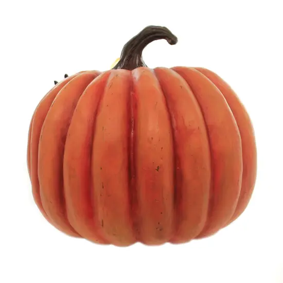 Bethany Lowe 12.25 In Cawing Pumpkin Halloween Figurine , Portable Halloween Decor Bird Mouse Pocket Watch Orange {2}